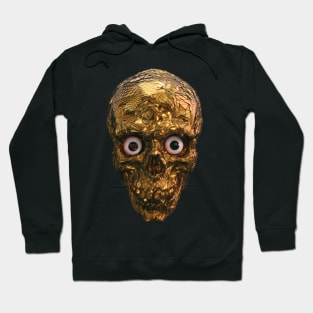 BOO BOO GOLD SKULL WITH EYES Hoodie